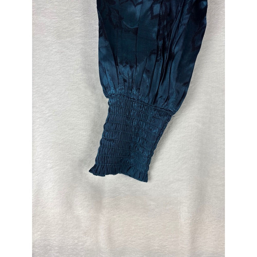 Band of The Free New XS Deep Teal Crop Top Boho Festival Whimsygoth - Picture 6 of 11
